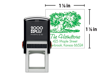 2000 Plus® PrintPro™ Q30 Square Stamp || Custom Self-Inking Stamps || 1 1/8" Impression