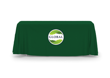 6' Standard Table Throw || Tradeshow Signage || 1 Location