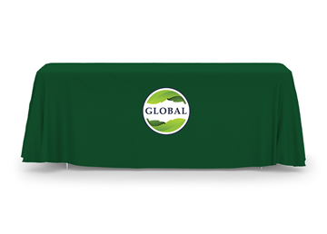 8' Standard Table Throw || Tradeshow Signage || 1 Location