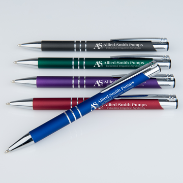 Delane® Softex Luster Gel-Glide Pen || Custom Pens || Laser Engraved Silver