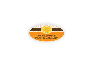 Oval Labels || Custom Labels || 3/4" x 1 1/2", Full Color