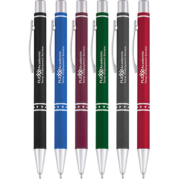 Pro-Writer Gel-Glide Cello-Wrap Pen || Custom Pens || Laser Engraved Silver