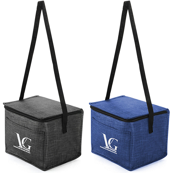 Silver Tone Cooler Bag || Custom Bags and Totes || Screen Printed