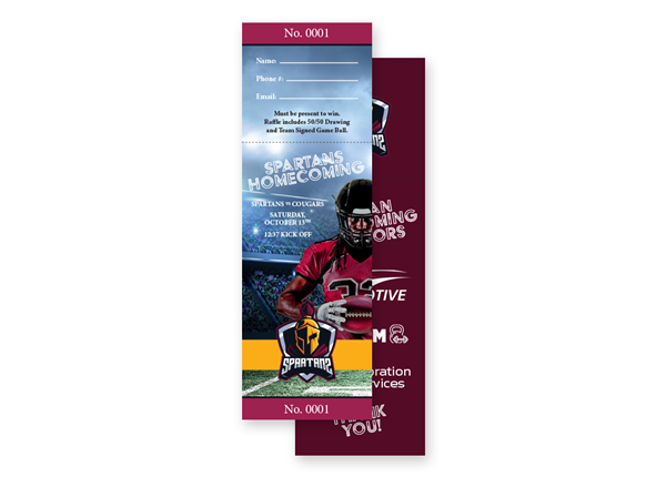 Vertical Event Ticket || Custom Event Ticket || 2 Sided