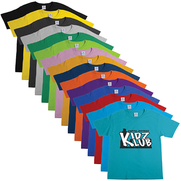 Youth T-Shirt Colors || Custom Apparel || Screen Printed