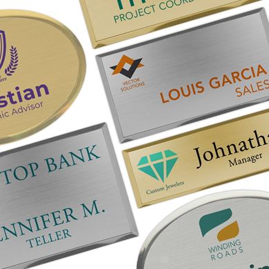 Full Color Metallic Badges