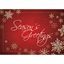 Season's Greetings Snowflakes - Printed Envelope
